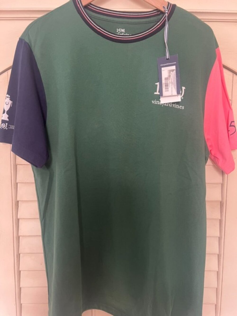 Vineyard Vines T-Shirt Unisex Multicolor Kentucky Derby 150 - Size Medium